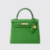 Hermes Kelly 25 in Vert Yucca