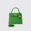 Hermes Kelly 25 in Vert Yucca