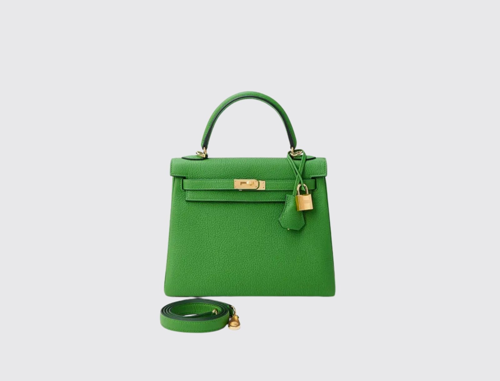 Hermes Kelly 25 in Vert Yucca