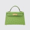 Hermes Mini Kelly in Vert Yucca